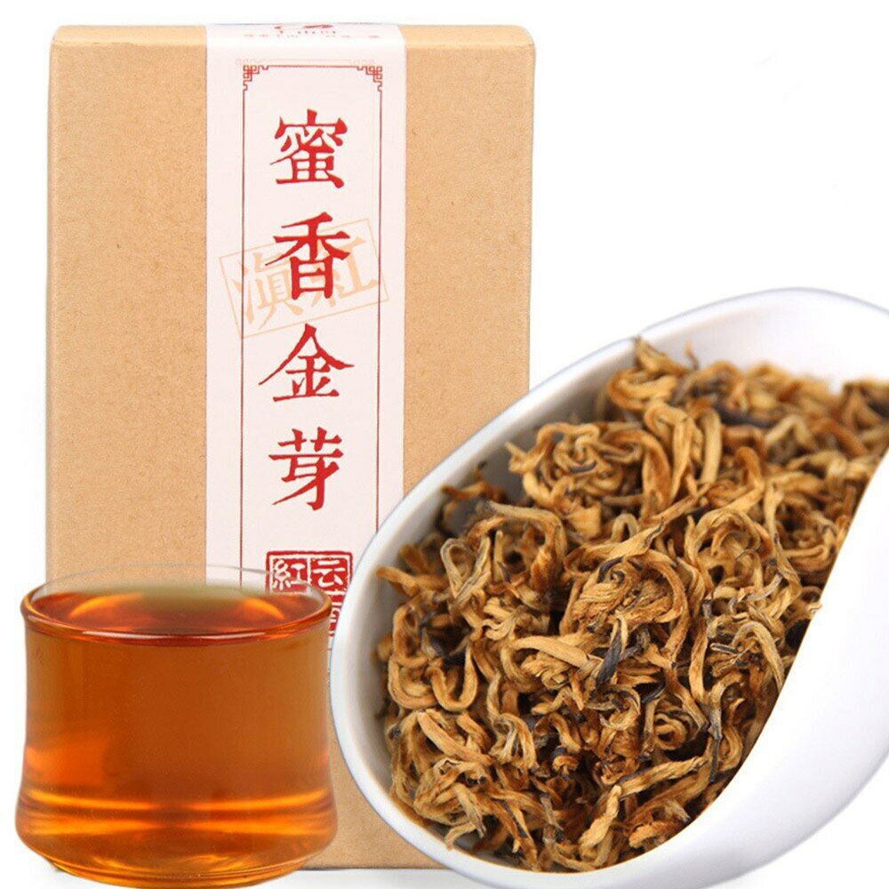 100g/box Dian Hong Black Chinese Tea Red Tea Honey Fragrant Golden Bud Black Tea