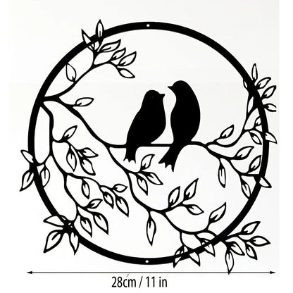 Bird on Tree Branch Metal Wall Art - Stunning Decor for Room,Garden,Office