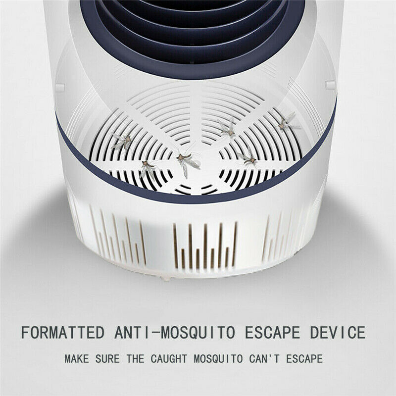Hot Mosquito And Flies Killer Trap Suction Fan No Zapper Child Safe Catcher Lamp