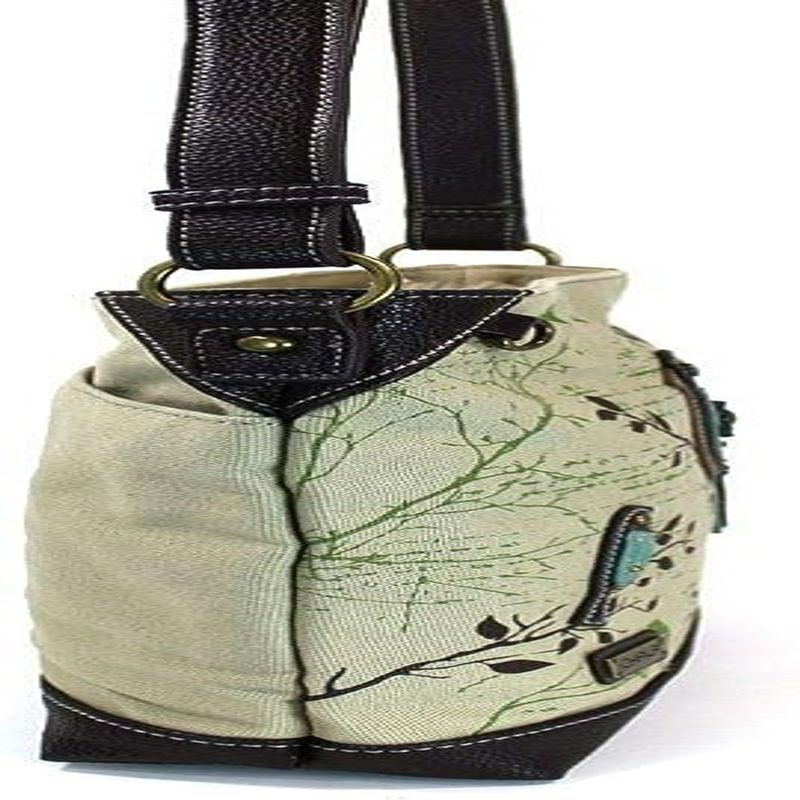 Chala Safari Canvas Mid-Size Crossbody Messenger Bag Bird