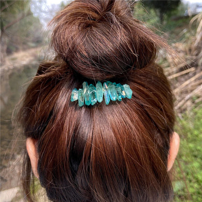 Women Hair Combs Irregular Healing Crystal For Bride Hairpin Wedding Accessories