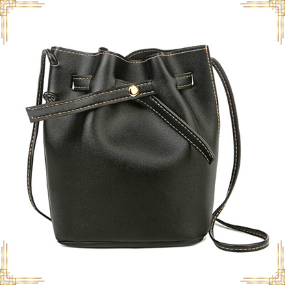 Women LEATHER Bucket Bag Shoulder Crossbody Handbag Stylish Vintage Travel Tote