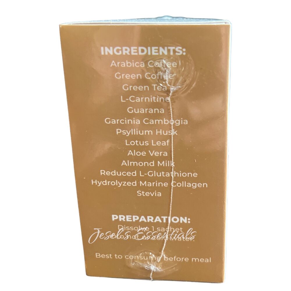 Luxe Slim Caffe MACCHIATO with collagen and L-glutathione, 10 bags-