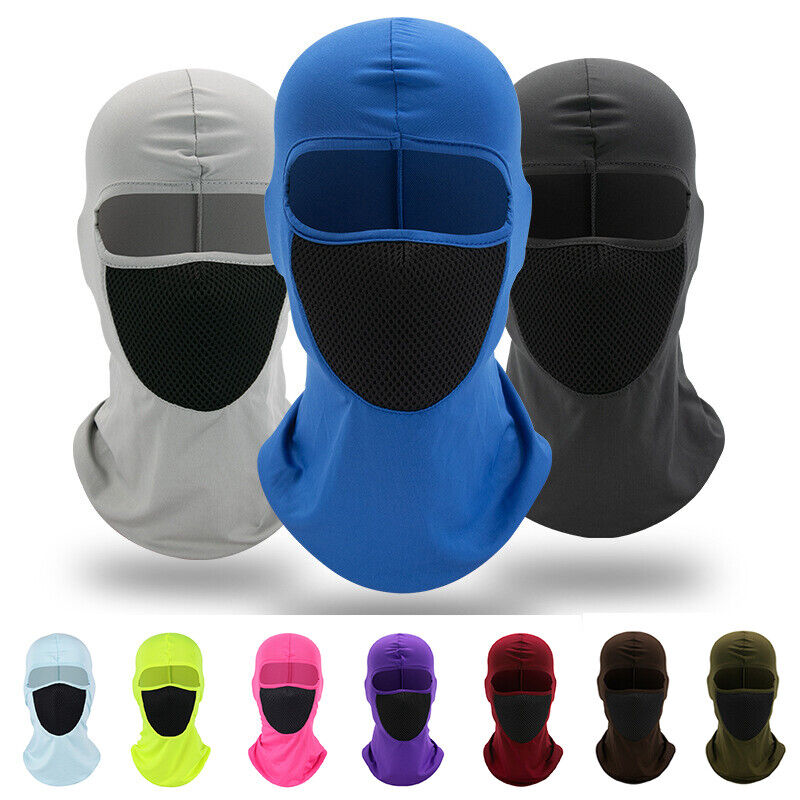 Pullover Cap Full Face Mask Breathable Sports Hat Scarf Headgear Windproof ⌒