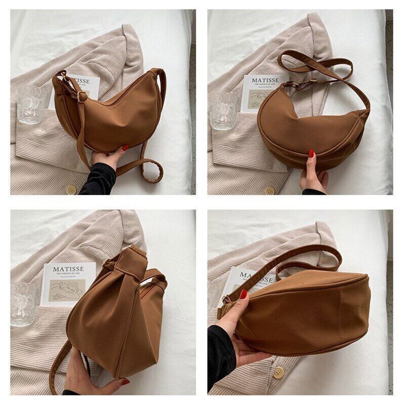 PU Leather Shoulder Dumpling Bags Women Totes Handbags Female Crossbody Bag
