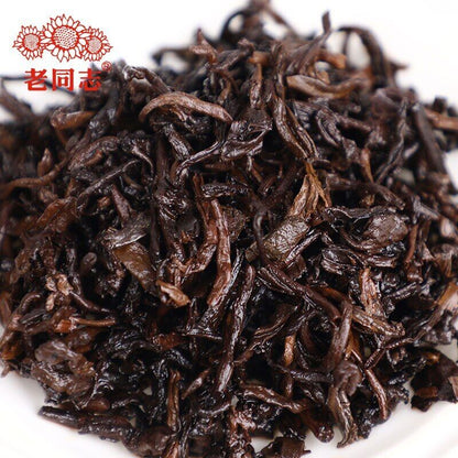 2021 Haiwan Pu-erh Tea Old Comrade Third-level bulk tea Ripe Pu'er Tea 500g