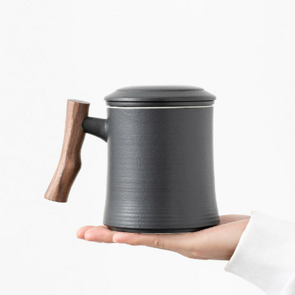 Ceramic Tea Cup with Infuser Coffee Tea Mug 380ml