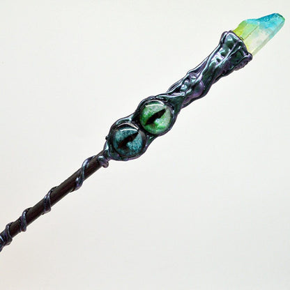 Witch Magic Wand Multicolor Natural Crystal Jewelry Fairy Stick Hair Accessories