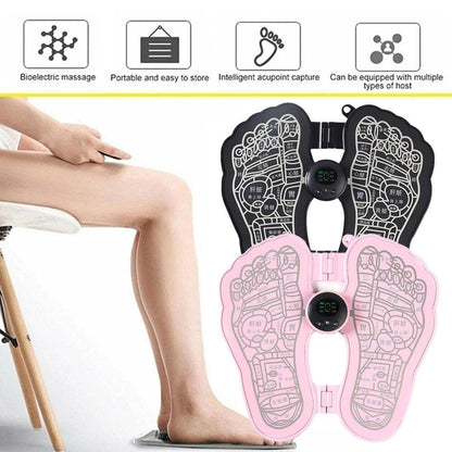EMS bioelectric acupoint massager pad electric foot stimulator for pain relief brand new-