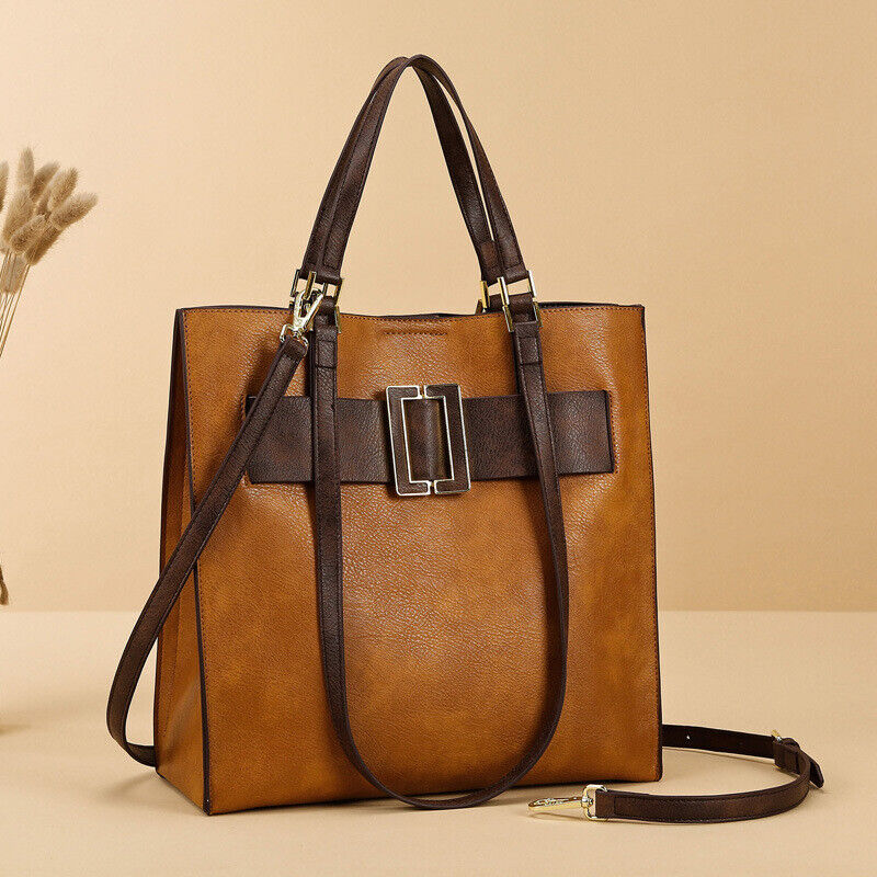 Women's Lady Casual PU Leather Messenger Satchel Shoulder Cross body Bag Handbag