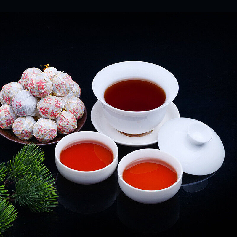 Mature Pu'er Tuo Tea Zhonghong Yin Brown Mountain Tea 350g Bag Dragon Ball-