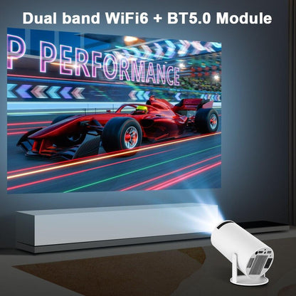 4k Mini Projector. Hy300 Wifi Portable Home Cinema Outdoor Movie Theater bundle