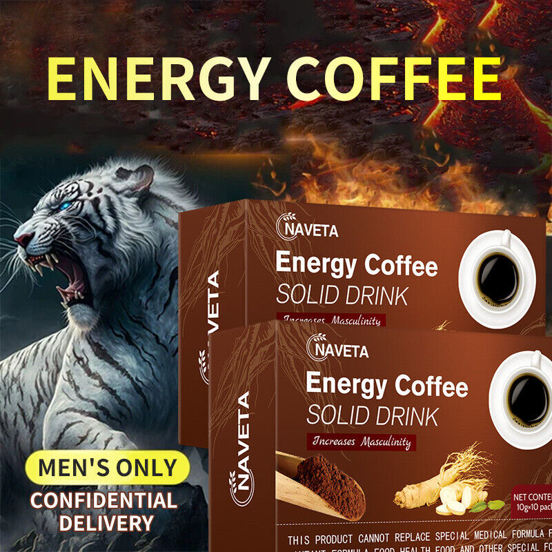 10g*10 Packs Energy Coffee Solid Drink Ground Black Coffee Healthy Drink