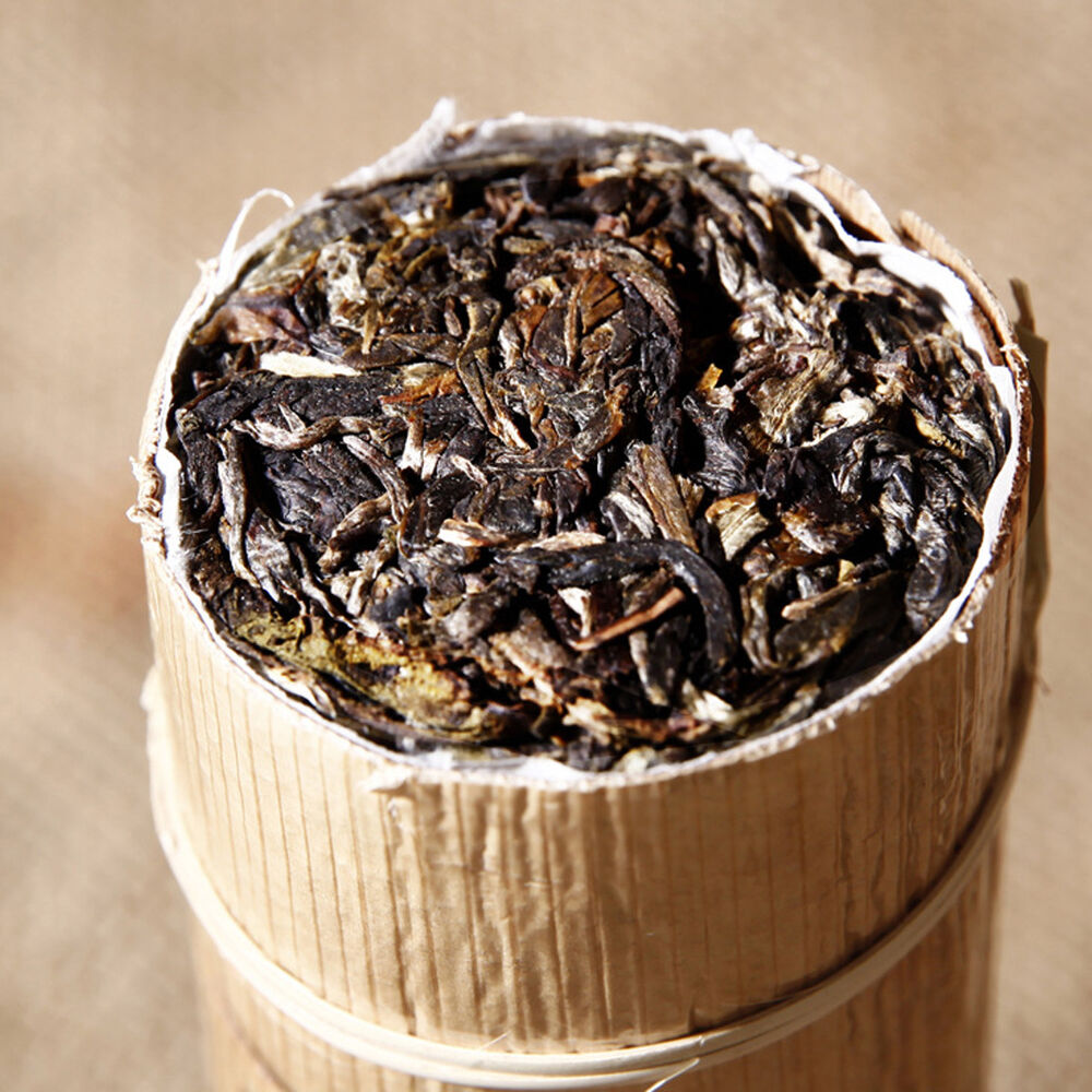 Yunnan BingDao Old Pu'er Tree Healthy Drink500g Cha Puer Tea Bamboo Package-