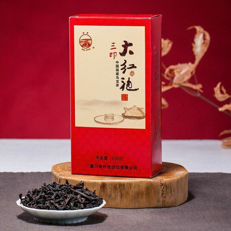 Chinese tea【海堤茶叶 大红袍 100g/罐】DaHongPao Onlong Tea drinks岩茶XT829三印大红袍 精选优质原料 轻火候工艺