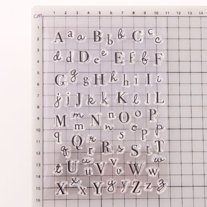 Alphabet Stamps Silicone Clear Seal DIY Scrapbooking Embossing Photo Album Decor