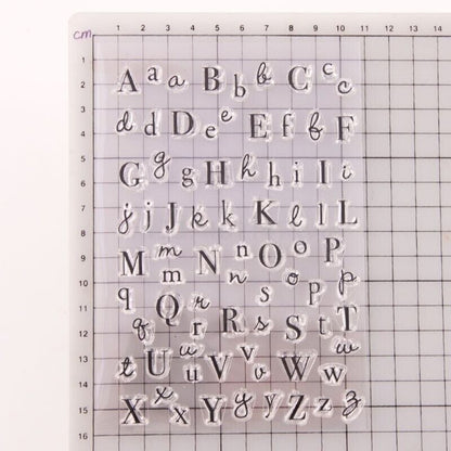 Alphabet Stamps Silicone Clear Seal DIY Scrapbooking Embossing Photo Album Decor