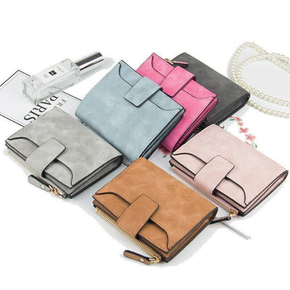 Female Coin Purse Card Clamps Cash Clip Women Wallet Billfold Lady Pouch Handbag