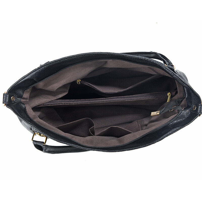 Fashion Women's Ladies Handbags PU Leather Large Tote Shoulder Crossbody Purse