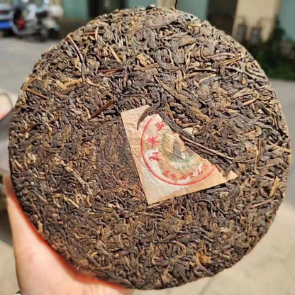 357g Yunnan Old Puerh Raw Tea Cake 2001 Mansong Raw Pu-erh Tea Aged Pu'er Tea