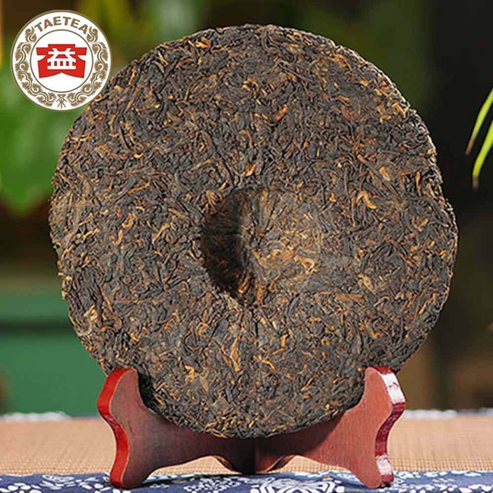 357g TAETEA 7572 (Batch 201) Ripe Puer Tea Health Care Dayi Shu Pu-erh Tea Cake