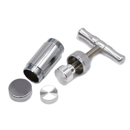 Aluminum Compressor Pressure Tobacco Herb Press Squeezer Herbal Crusher T Handle