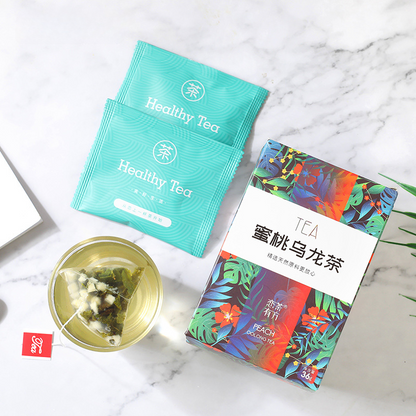 36g Honey Peach Flower Fruit Tea Triangle Bag Cold Soaked Tea White Peach Oolong