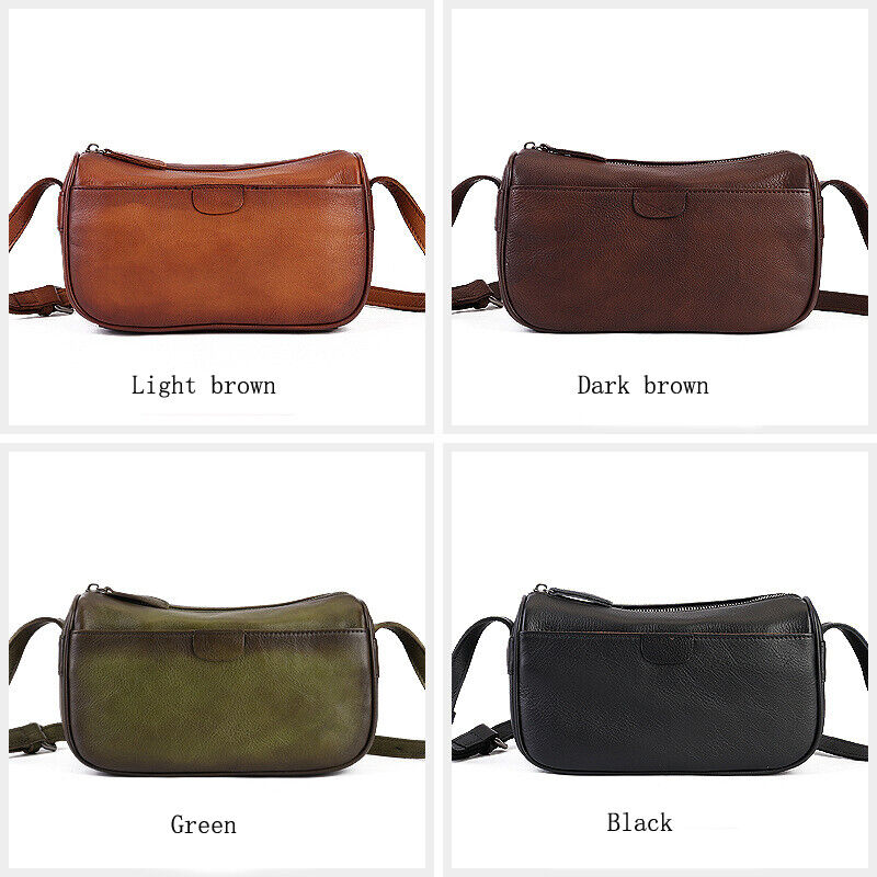 Top Cow Leather Women's Shoulder Bags, Retro Soft Leather Sling Crossbody Bags