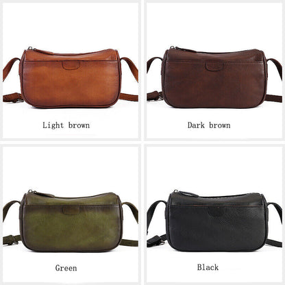Top Cow Leather Women's Shoulder Bags, Retro Soft Leather Sling Crossbody Bags