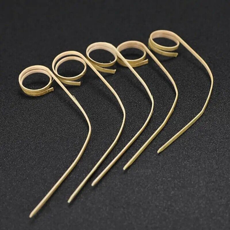 Cocktail Stick 50Pcs Disposable Bamboo Tie Knotted Skewers Wine Food Fruit Picks