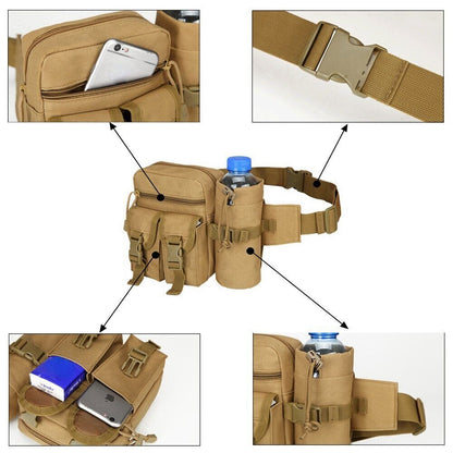 Men's Tactical Waist Bag Mountaineering Bag Outdoor Camping Waist Bag