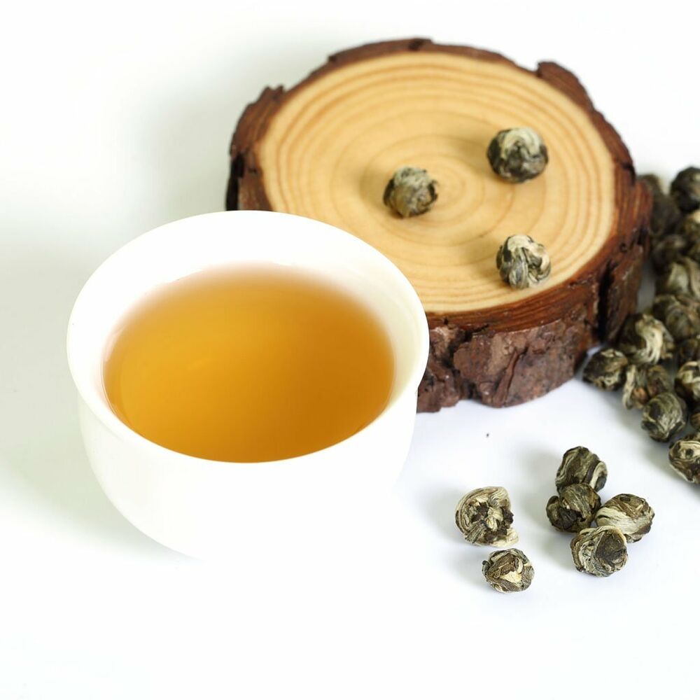 200g/7oz Premium Organic Jasmine Dragon Ball Pure Chinese Leaf Loose Green Tea