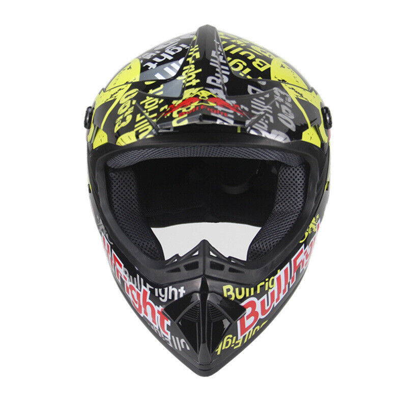 Men DOT Motocross Motorcycle Helmet Youth Kids Adults Off road Dual Sport Bike