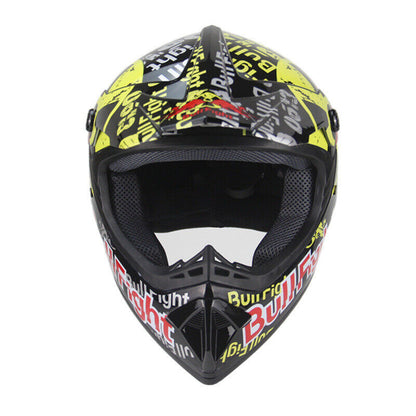 Men DOT Motocross Motorcycle Helmet Youth Kids Adults Off road Dual Sport Bike