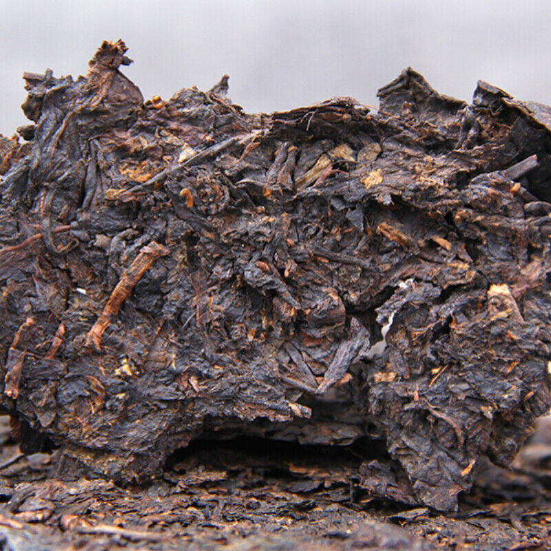 357g Pu'er Boiled Tea Cake Menghai Brown Mountain Old Tree Pu-erh Black Tea-