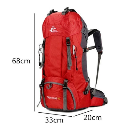60L Outdoor Backpack Camping Climbing Bag Hiking Backpacks Sport Bag Rucksack