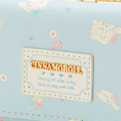 New Cute and Fashionable Girls' Cinnamoroll Blue Cartoon Wallet Small Square Bag