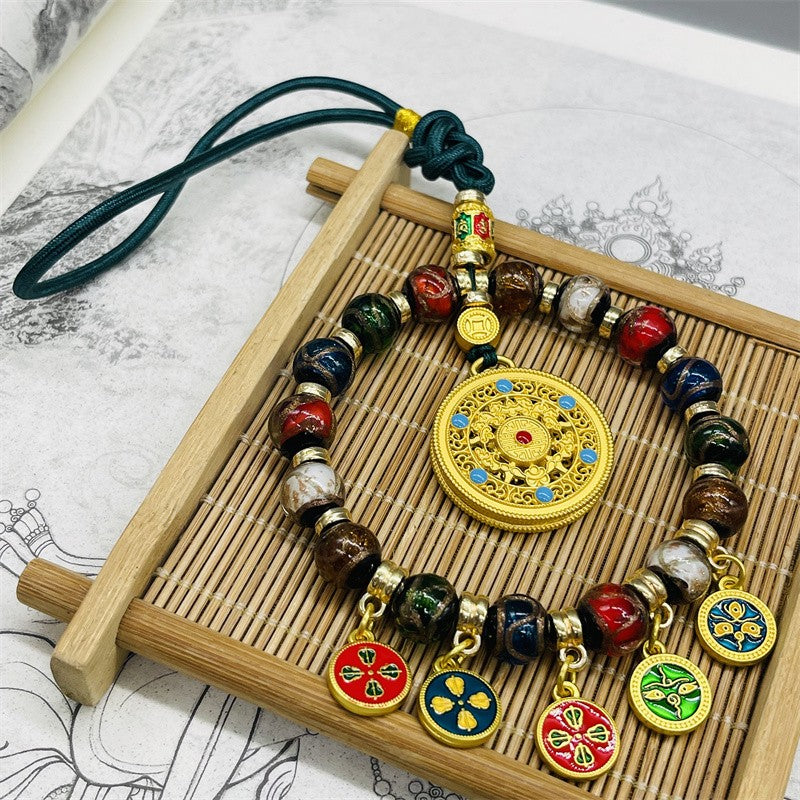 Glazed car pendant Car interior accessories Pendant bag hanging decoration -