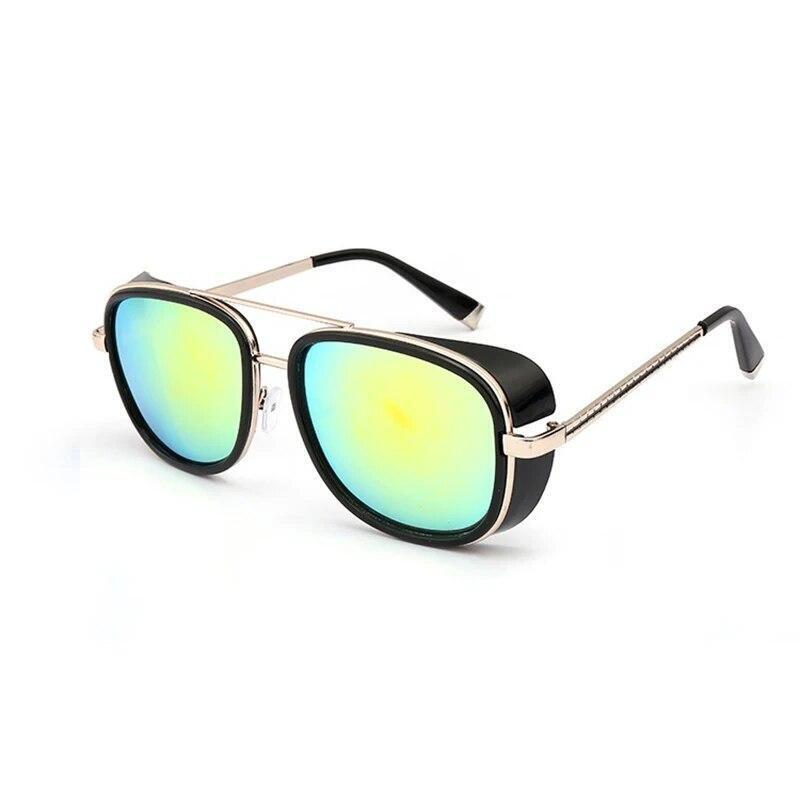 Men Retro Sunglasses Iron Man Tony Stark Vintage Eyeglasses Male Fashion Eyewear