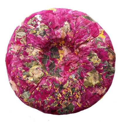 200g Chinese Flowers Tea Cake Flowering Peony Nectar Fragrance Herbal Flowers-