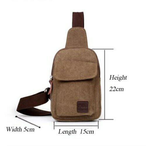 Men's Small Chest Sling Bag Travel Hiking Cross Body Messenger Shoulder Backpack