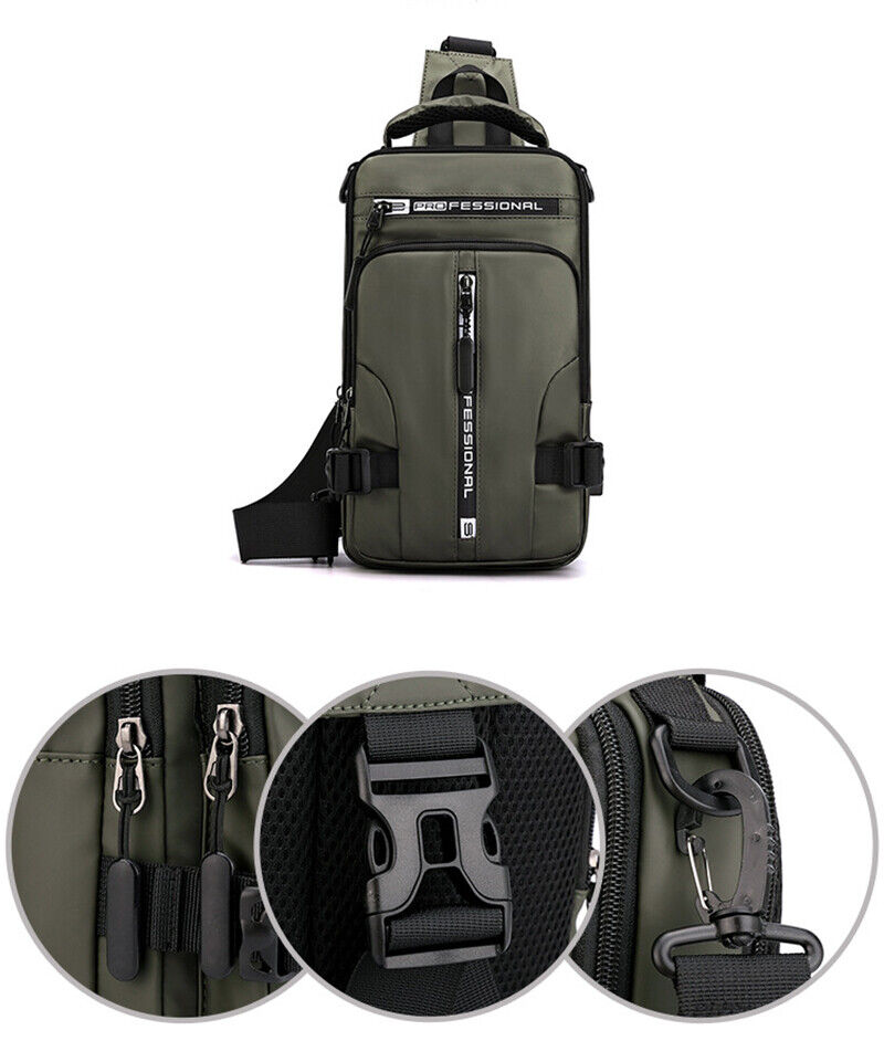 Men Nylon Backpack Cross body Shoulder Bag Male Messenger Chest Bags New