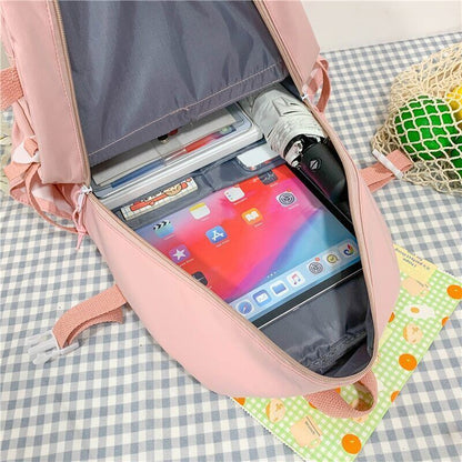 Student Backpacks Women Black School Bags Oxford Bookbags Backpack