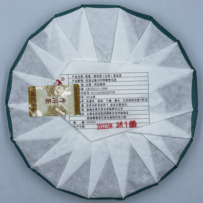 Pu 'er tea, 2023, Yongchun Yongchun, 357g, born.