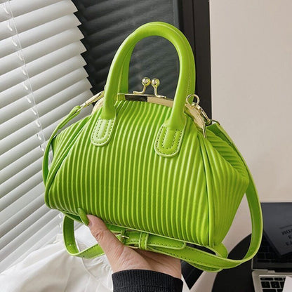 Pleated Handbag with Handle Shoulder Bag Women Clutch Purses Crossbody Bag