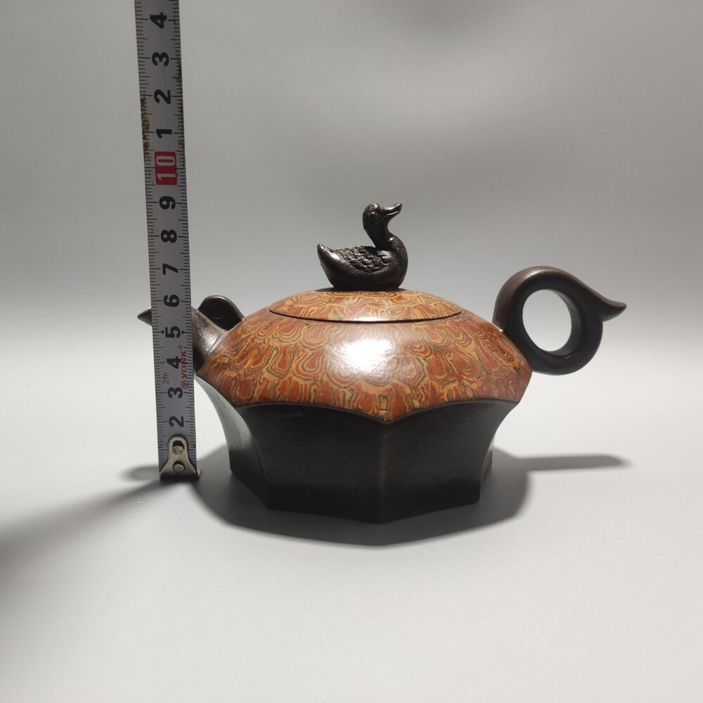 Chinese Yixing Purple Clay Teapot Tea Set Pot Zisha Ceramic Cute Decor Figurine