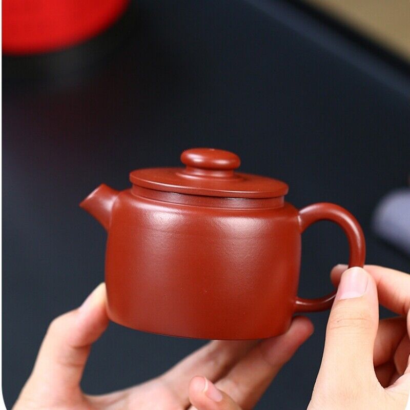 Chinese Kungfu Tea Pot Handmade Dahongpao Clay Real Yixing Zisha Pot Marked Red