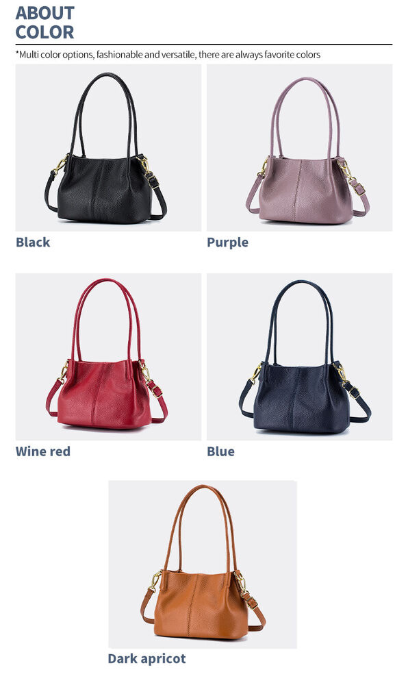 Top Real Leather Women's Handbags, Desinger Soft Cow Leather Sling Shoulder Bags