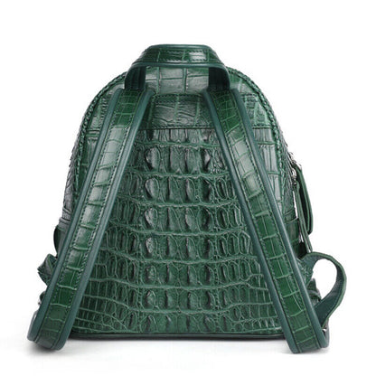Handcrafted 100% Real CrocodileSkin Leather Women's Luxury Backapck ShoulderBag
