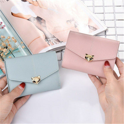 PU Leather Card&ID Holders Wallet Female Purse Clamps Cash Clip Women's Handbags
